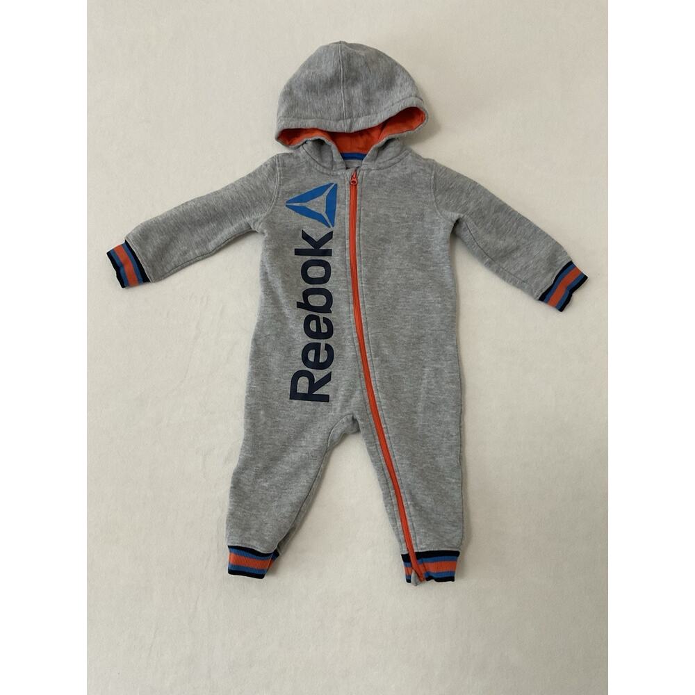 Rebook One Piece Zip Sleeprt With Hoodie 12M